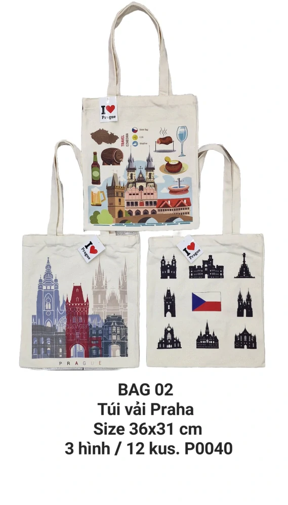 Túi vải chữ nhật đứng cỡ trung. BAG 02