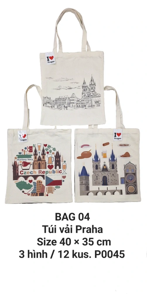 Túi vải chữ nhật đứng cỡ to. BAG 04