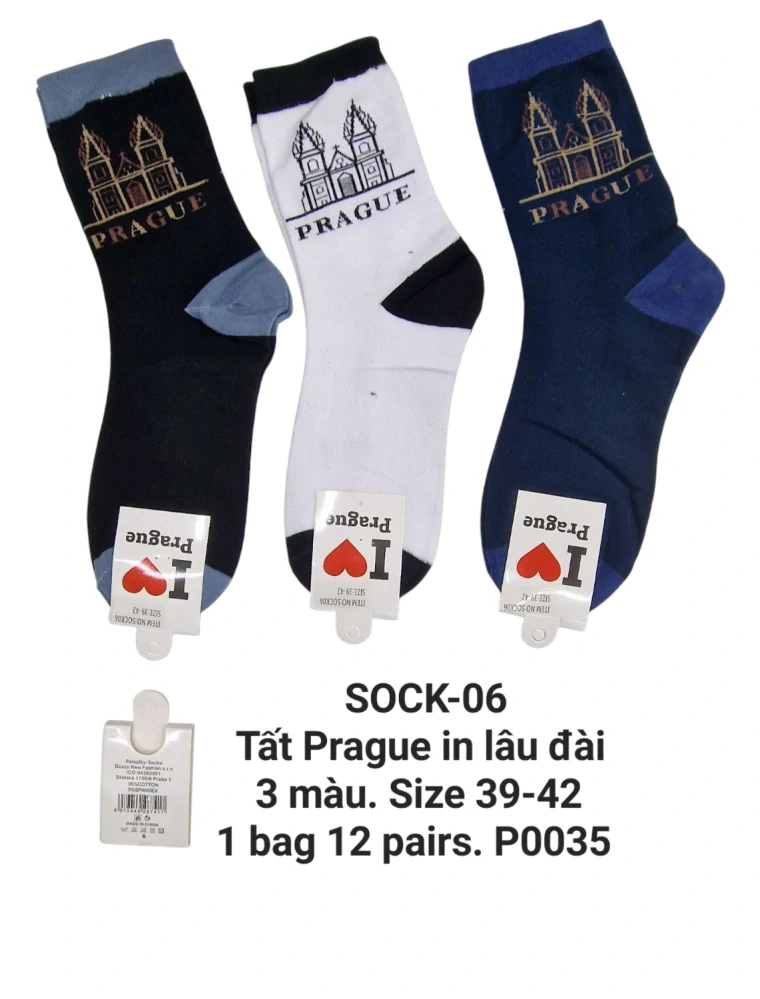 Tất lâu đài Praha. SOCK-06