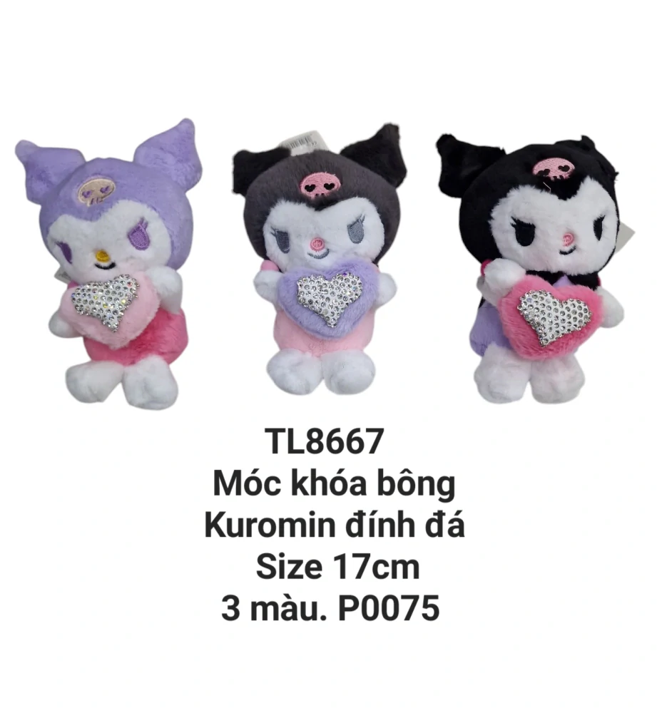 Móc khoá Kuromin đính đá. TL8667
