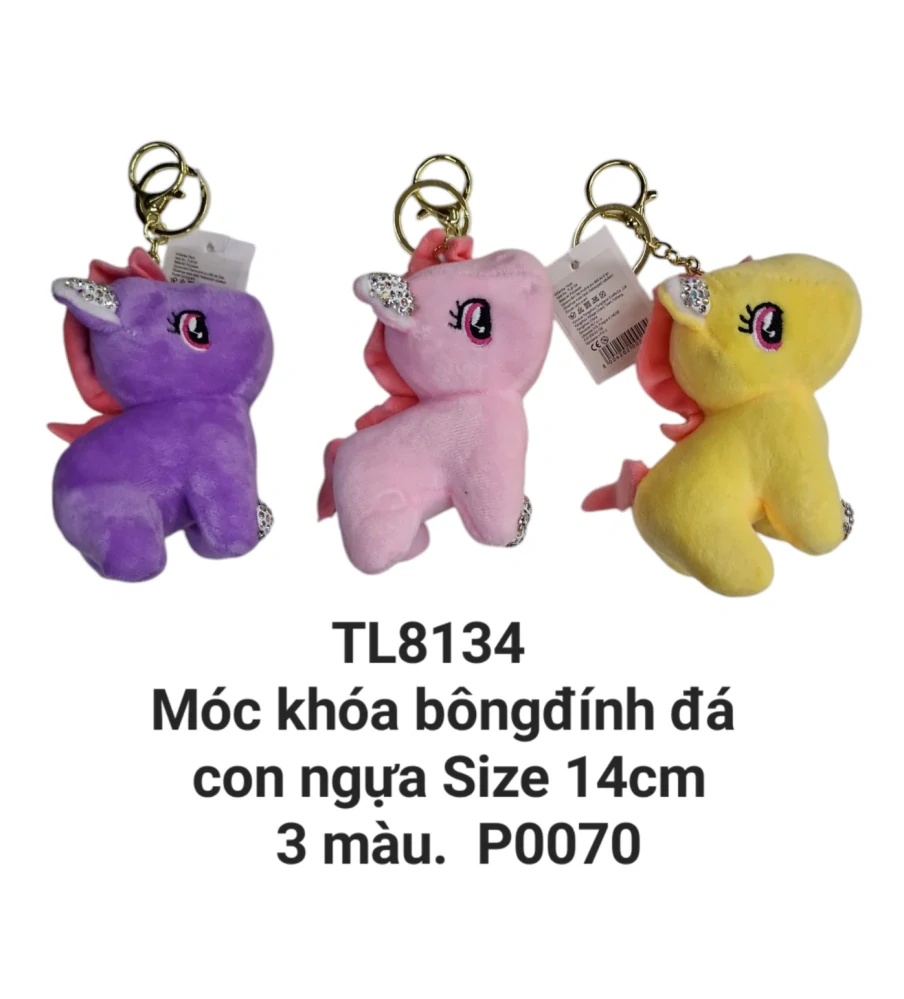 Móc khoá kỳ lân đính đá. TL8134