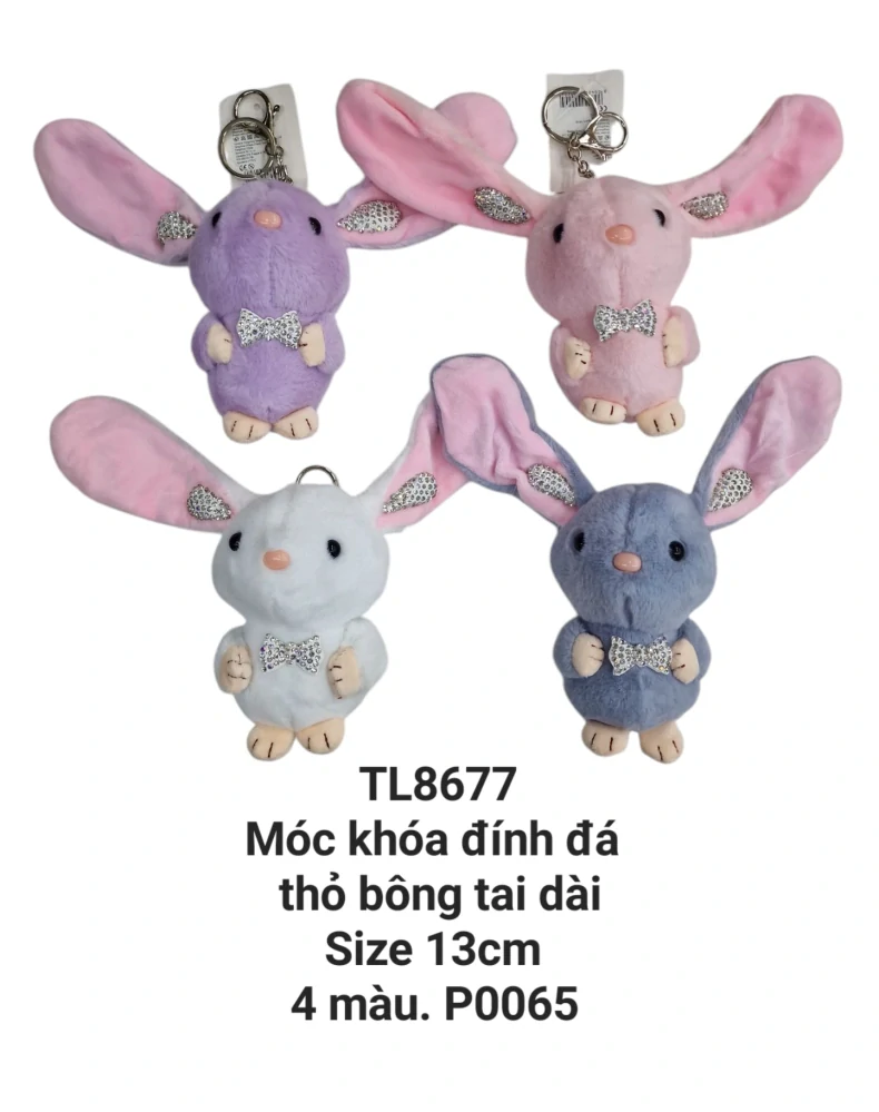Móc khoá thỏ tai dài đá. TL8677