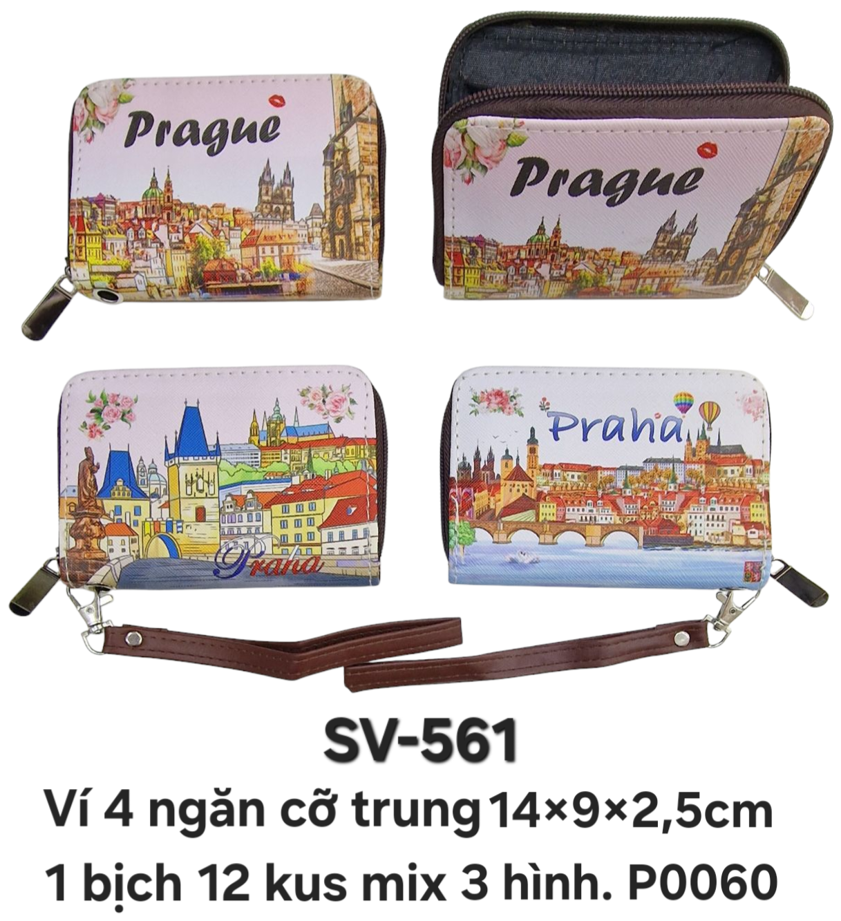 SV-561. Ví Praha 4 ngăn cỡ trung.