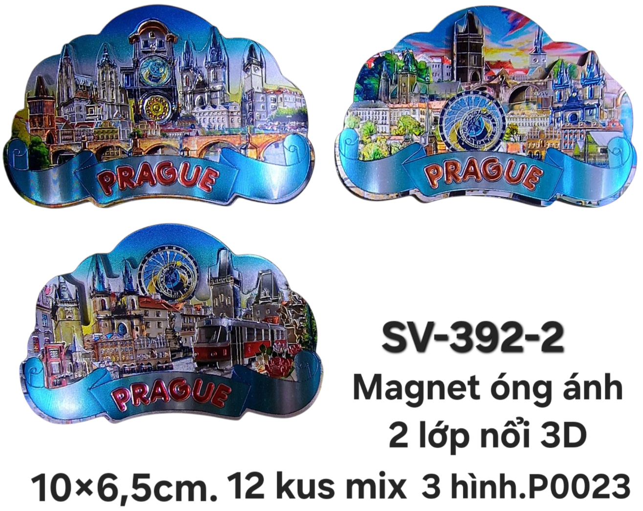 SV-392-2. Magnet mềm óng ánh 2 lớp nổi 3D