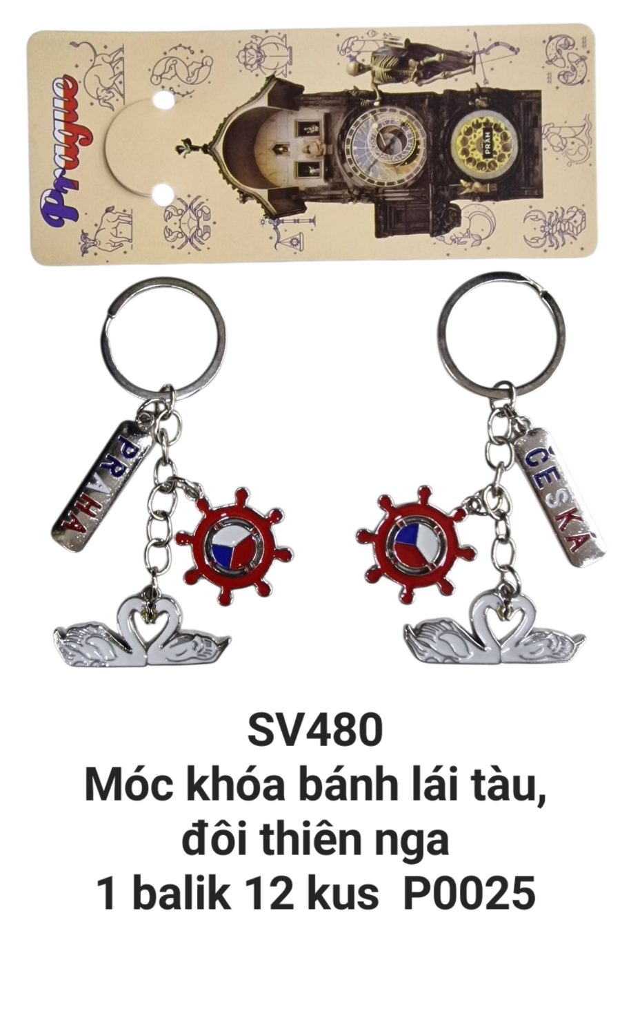 Móc khóa chùm thiên nga. SV480