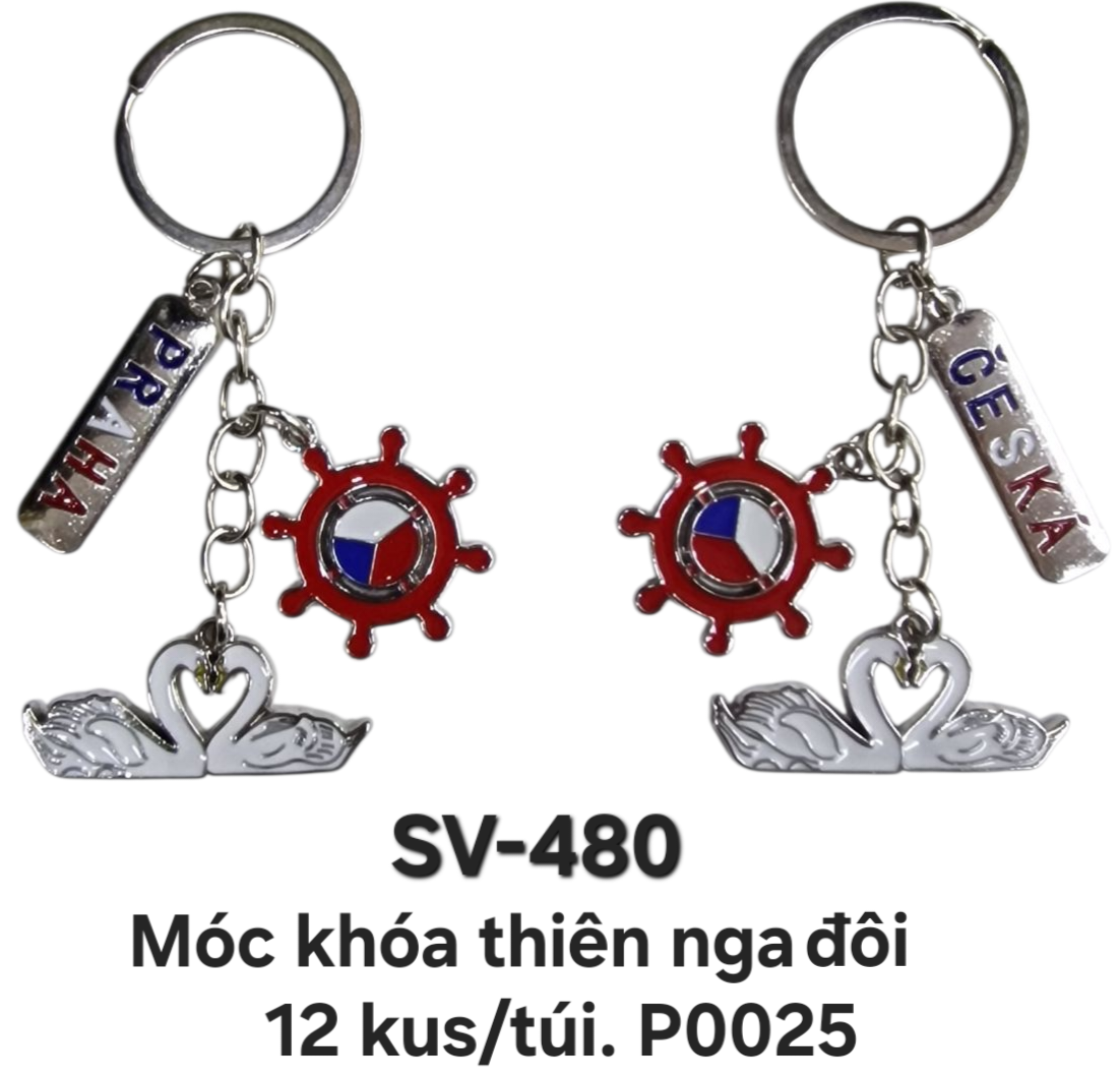 SV-480. Móc khóa chùm thiên nga.