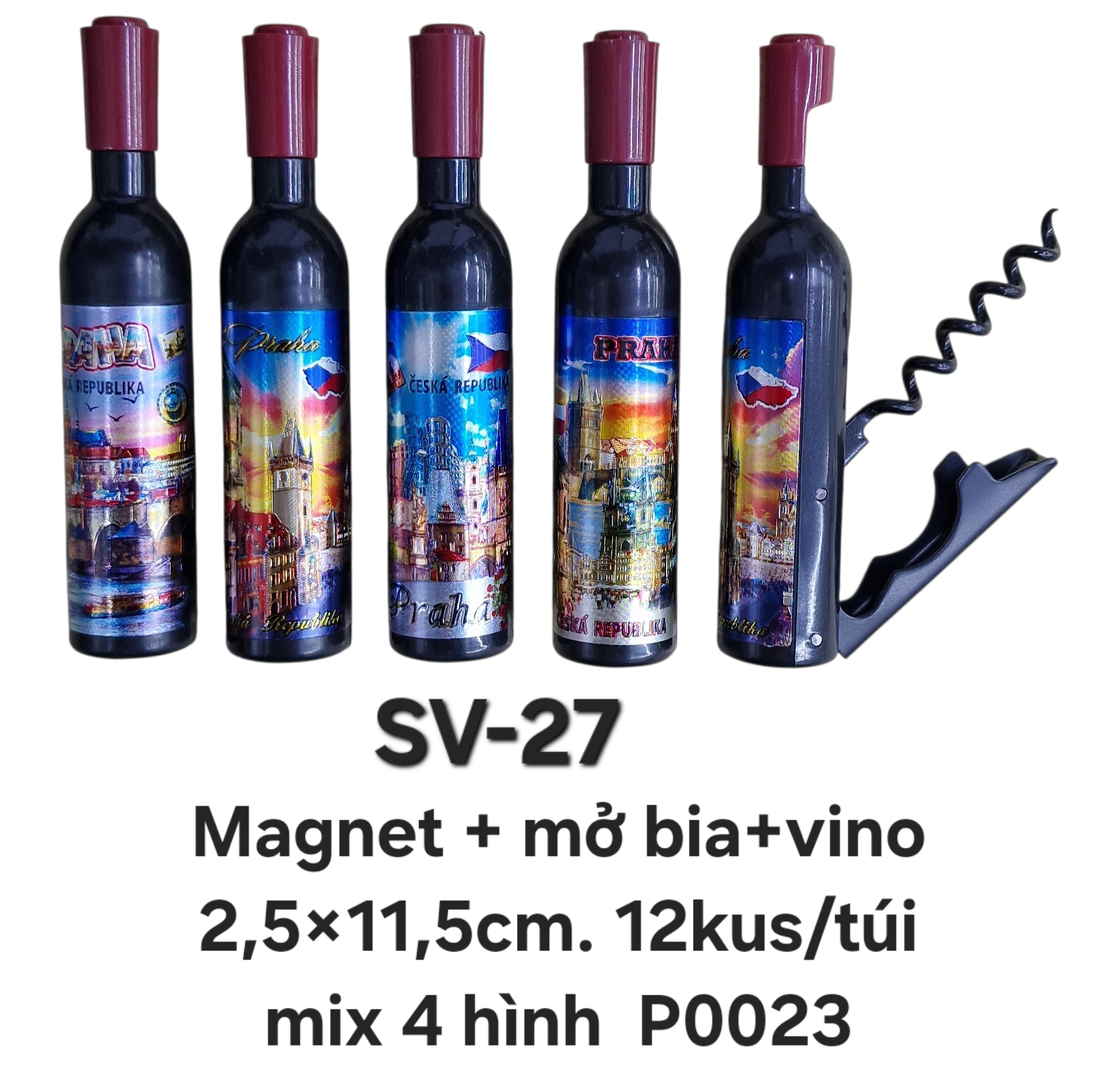 SV-27. Magnet đa năng hình chai vang