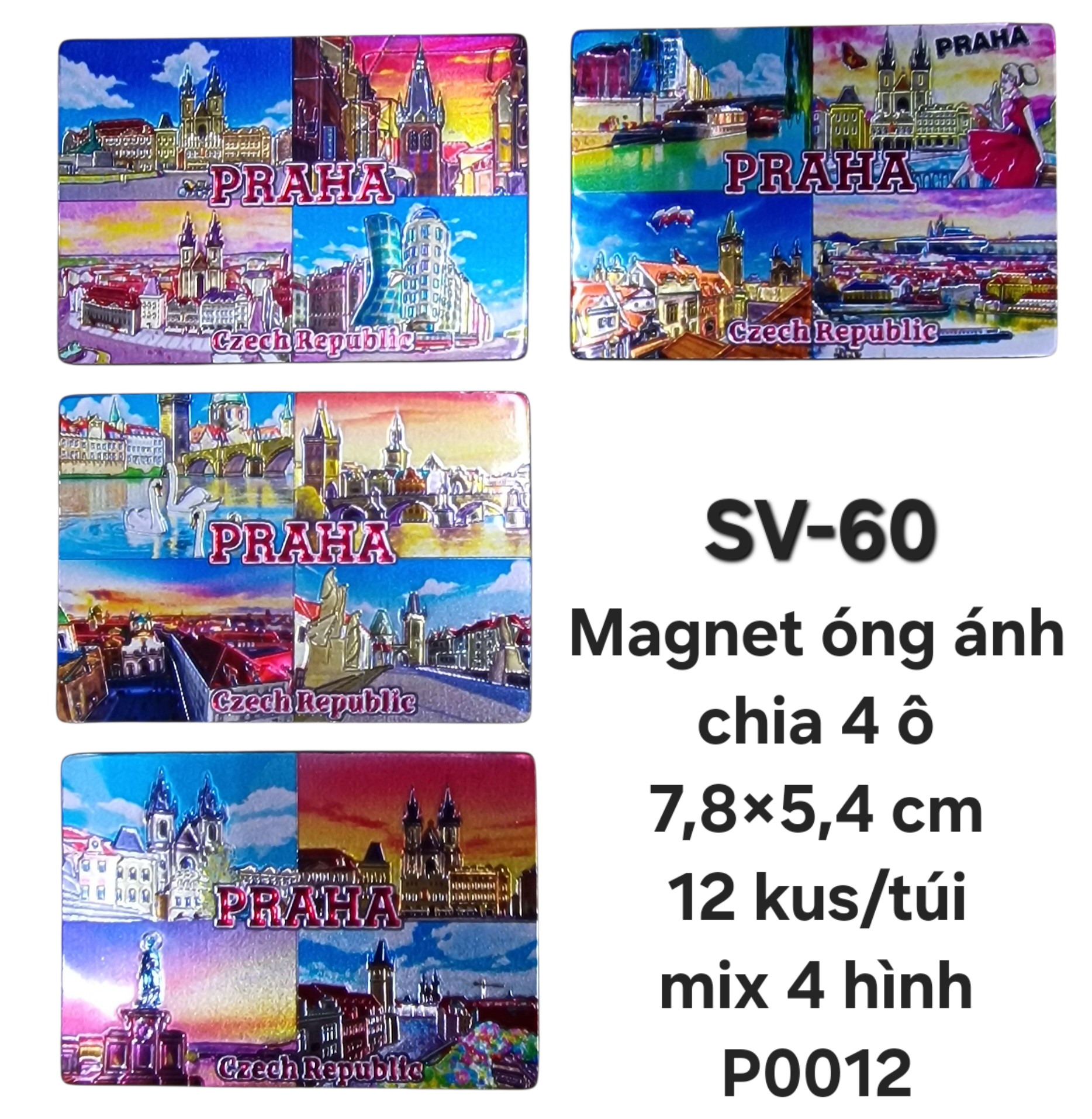 SV-60. Magnet mềm óng ánh chia ô