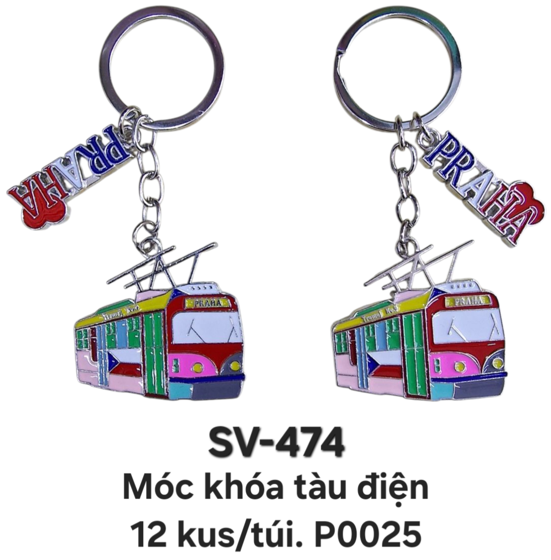 SV-474. Móc khóa tàu điện nổi