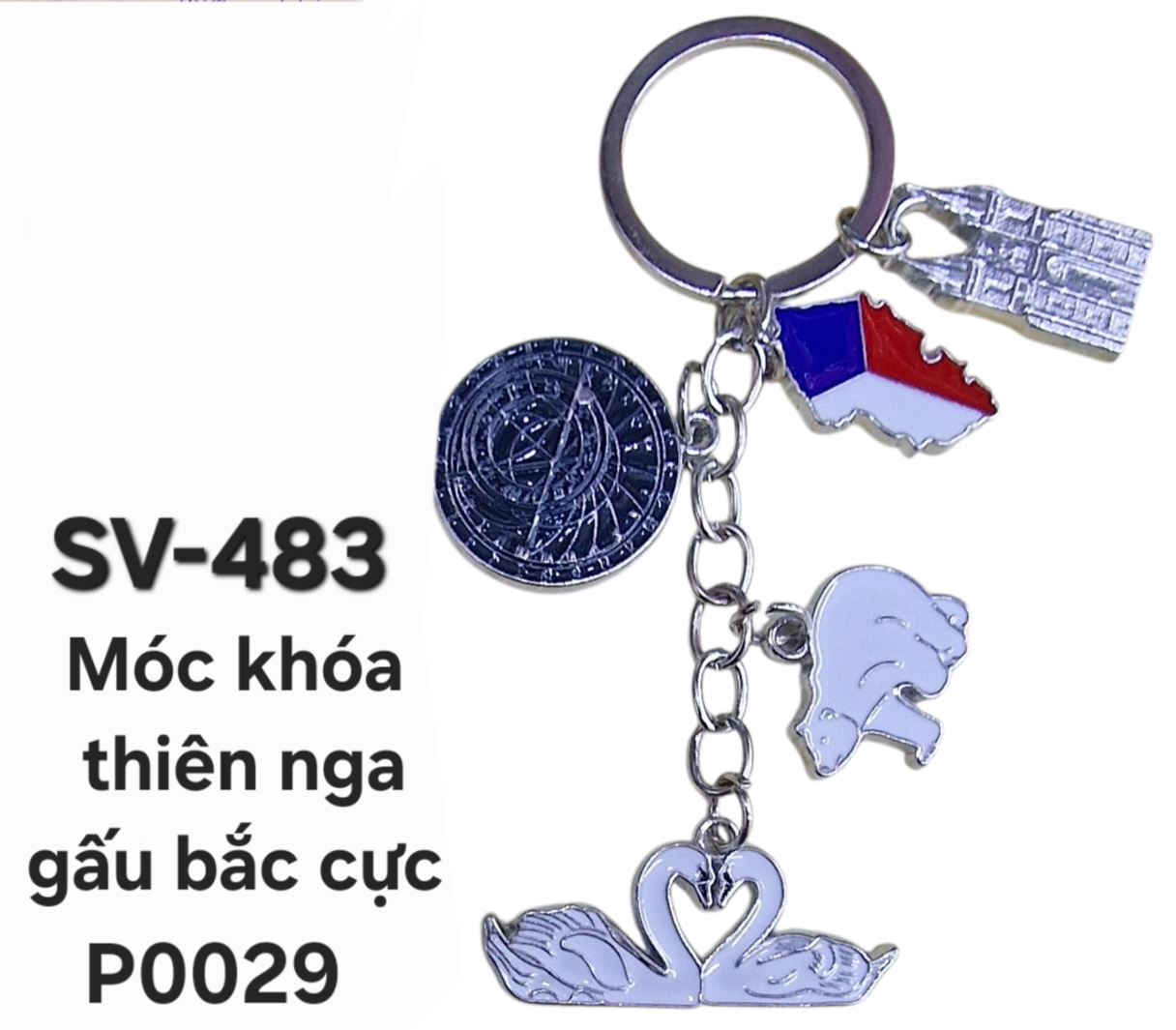 SV-483. Móc khóa chùm Thiên nga, gấu Bắc cực