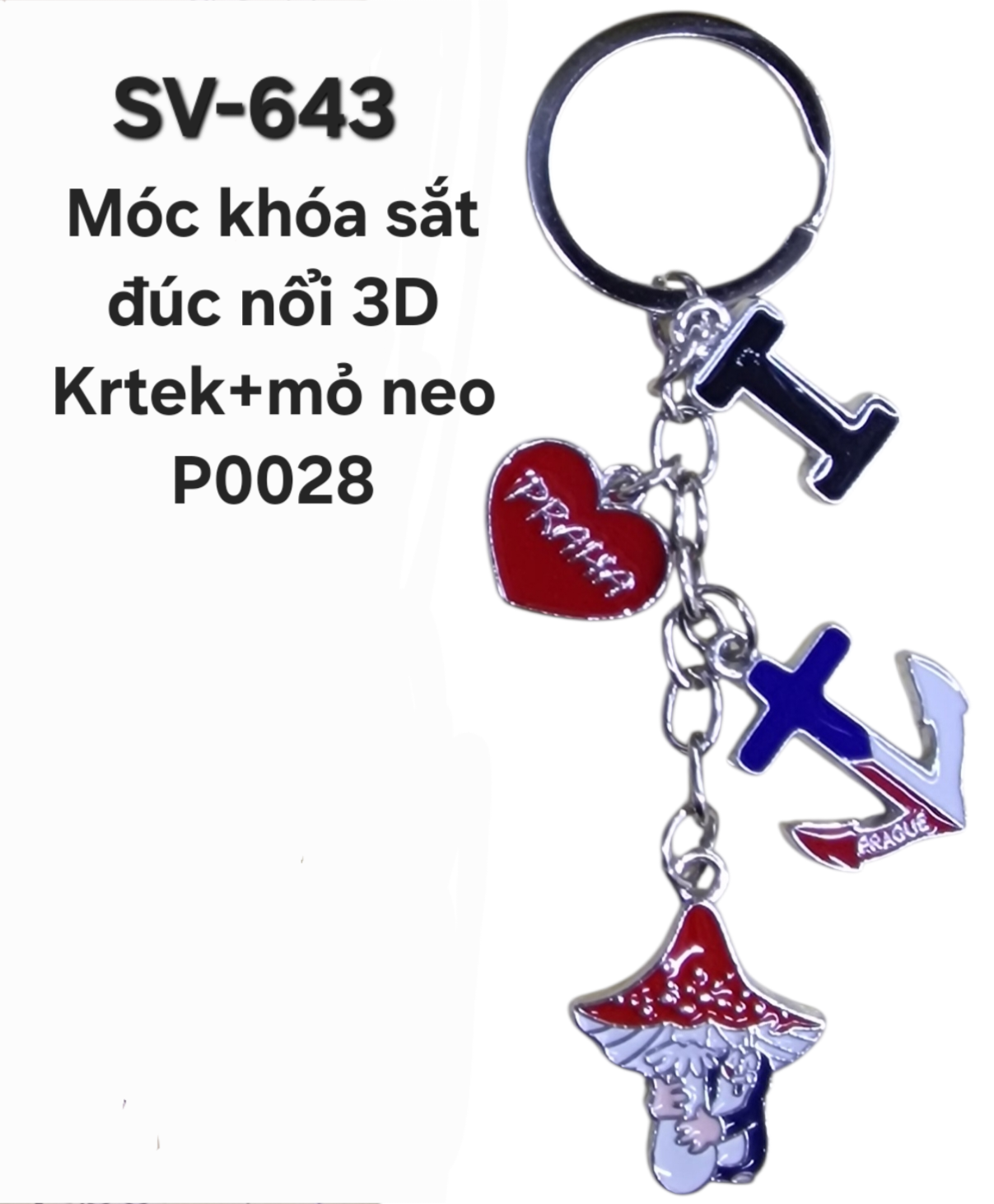 SV-643. Móc khóa KRTEK đính kèm mỏ neo
