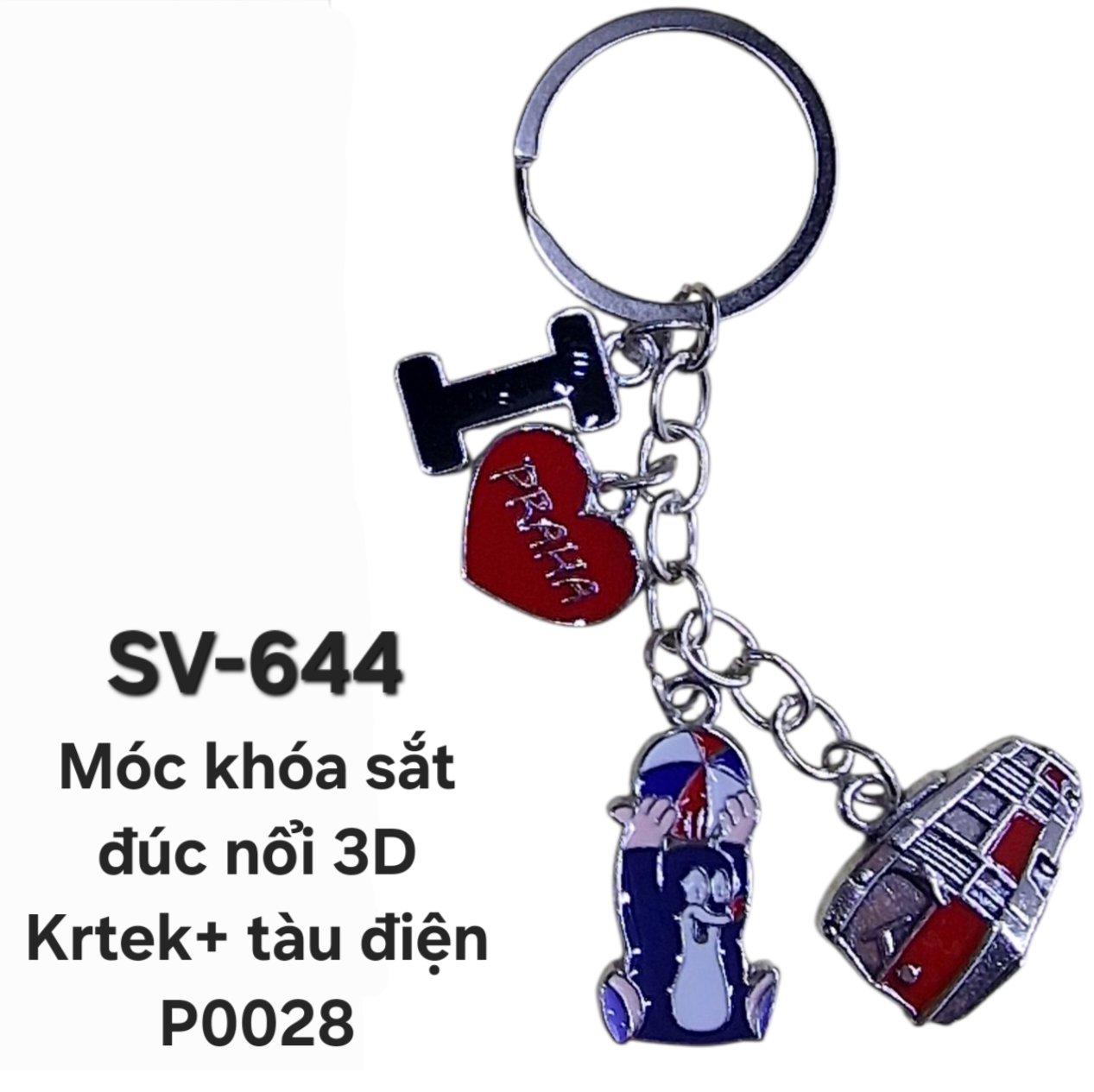 SV-644. Móc khóa KRTEK đính kèm tàu điện
