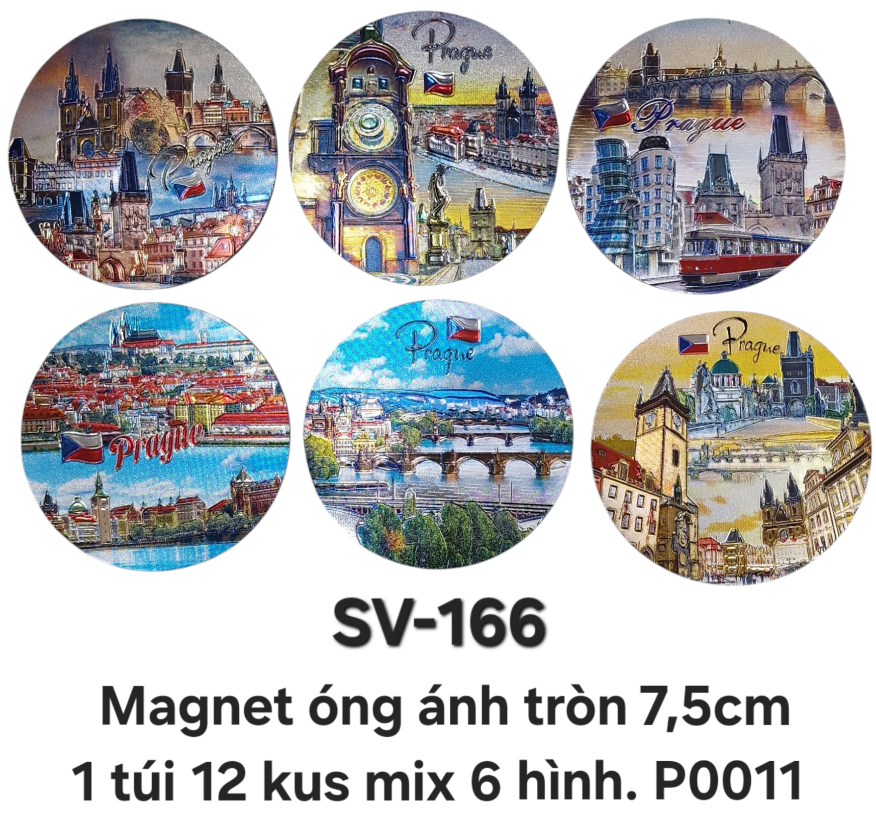 SV-166. Magnet mềm óng ánh hình tròn cỡ trung
