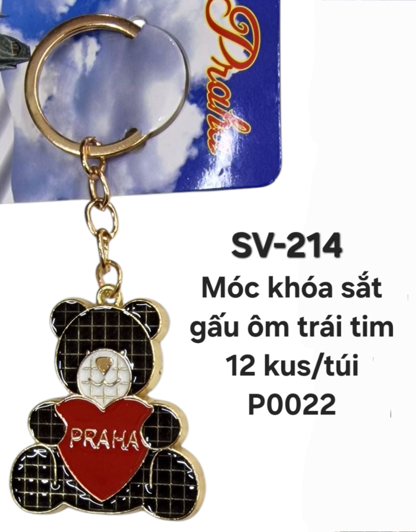 SV-214. Móc khóa con gấu ôm trái tim