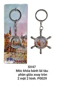 Móc khóa bánh lái tàu. SV47