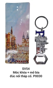 Móc khóa+mở bia đúc nổi. SV54