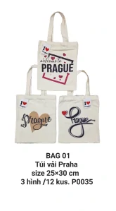 Túi vải chữ nhật đứng nhỏ. BAG 01