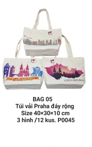 Túi vải chữ nhật nằm ngang cỡ trung. BAG 05