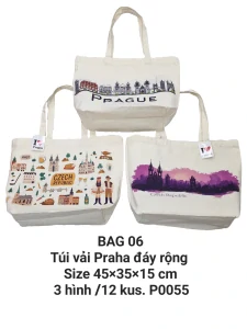 Túi vải chữ nhật nằm ngang cỡ to. BAG 06