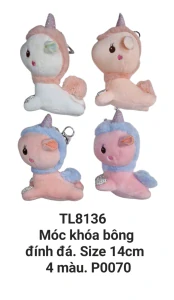 Móc khoá kỳ lân đính đá. TL8136
