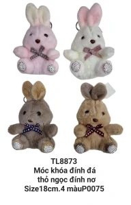 Móc khoá thỏ đính đá. TL8873
