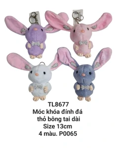 Móc khoá thỏ tai dài đá. TL8677