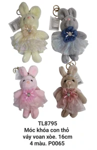 Móc khoá thỏ váy xoè. TL8795