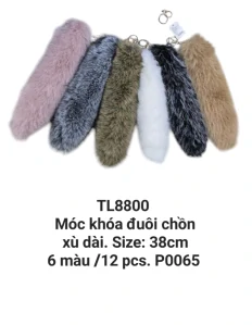 Móc khoá đuôi chồn dài. TL8800