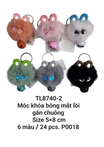 Móc khoá đầu sói. TL8740-2