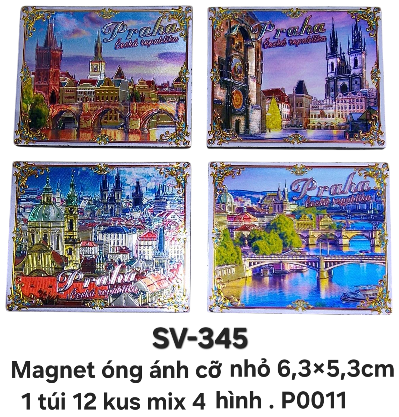 SV-345. Magnet mềm óng ánh chữ nhật cỡ nhỏ.