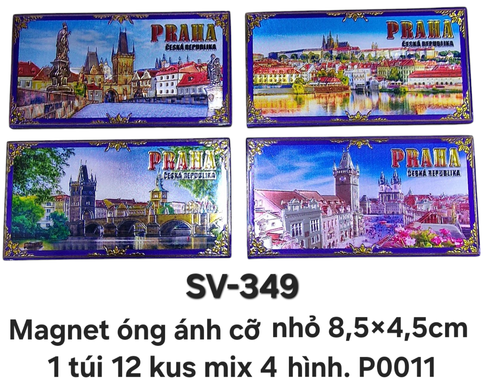SV-349. Magnet mềm óng ánh chữ nhật cỡ trung