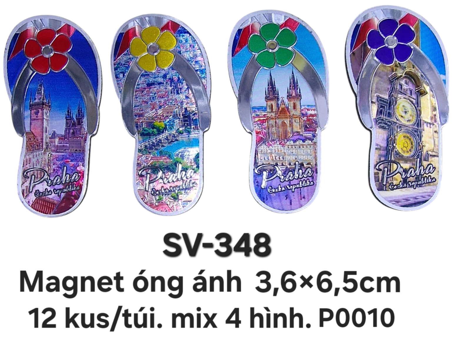 SV-348. Magnet mềm óng ánh hình chiếc dép 