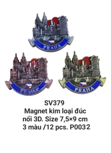 Magnet kim loại đúc nổi 3D. SV379