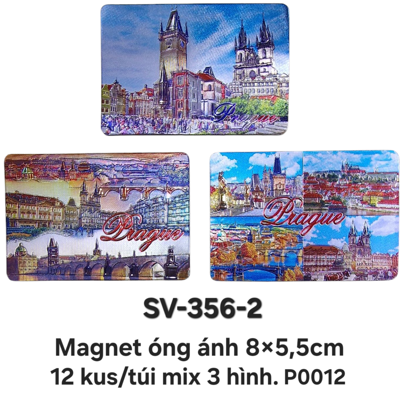 SV-356-2. Magnet mềm óng ánh chữ nhật cỡ trung phẳng