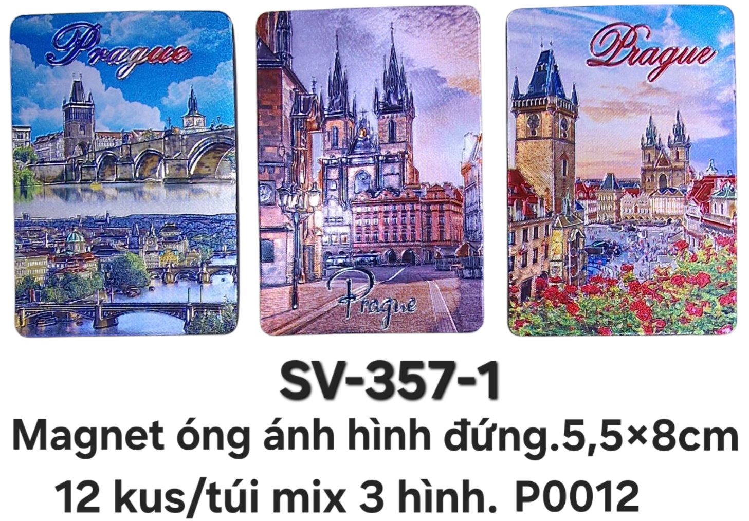SV-357-1. Magnet mềm óng ánh chữ nhật đứng cỡ trung phẳng