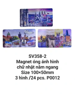 Magnet óng ánh chữ nhật nằm ngang dài. SV358-2