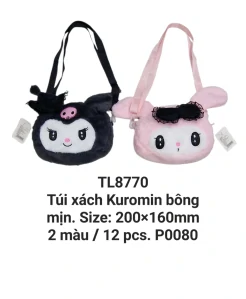 Túi xách Kuromin lông mịn. TL8770