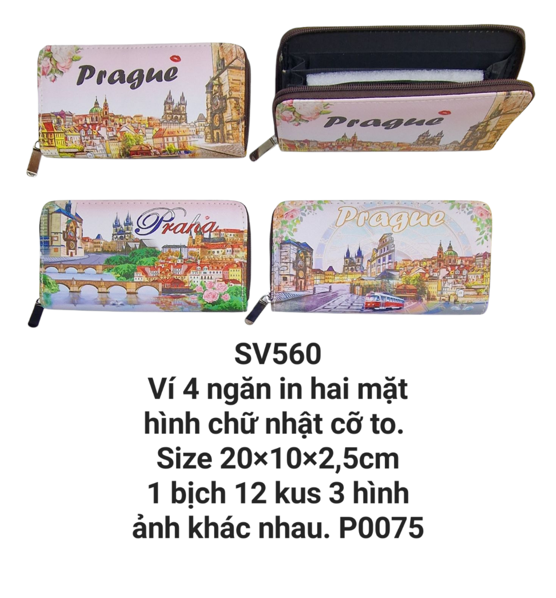 Ví Praha 4 ngăn cỡ to. SV560