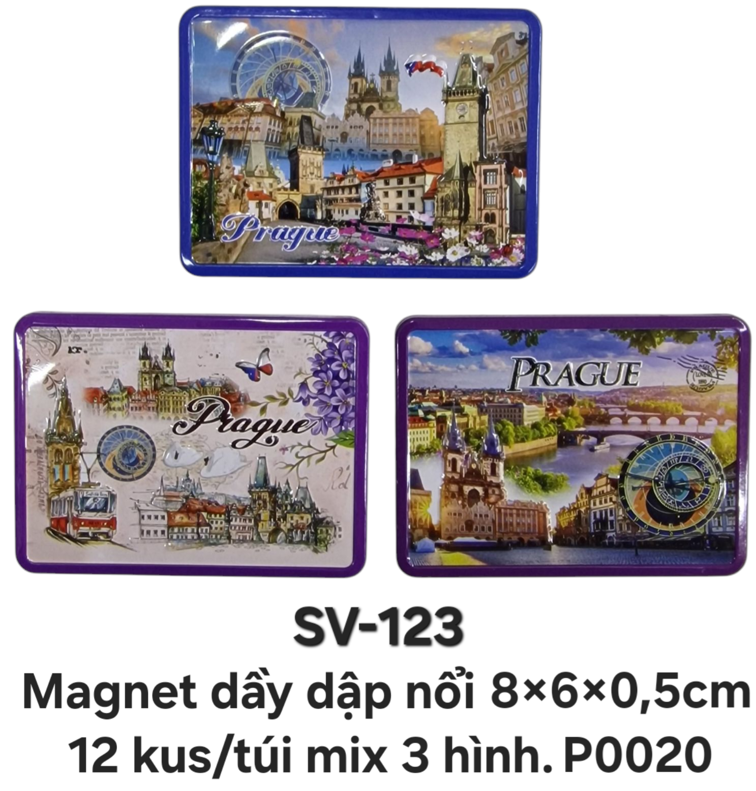 SV-123. Magnet khung và hình ảnh dập nổi cỡ trung
