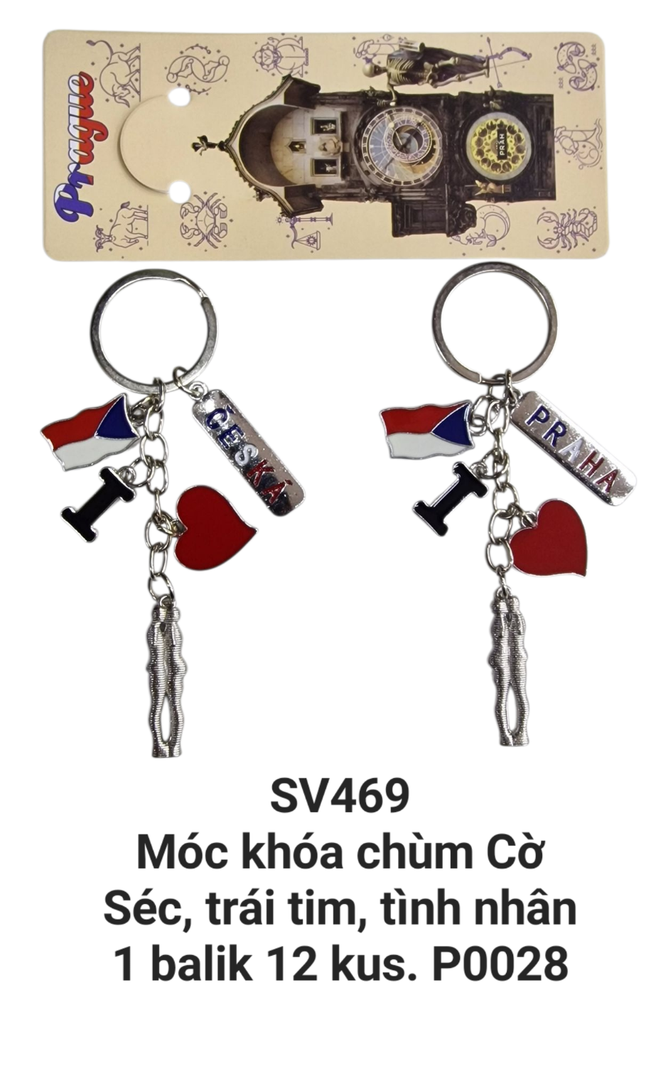 Móc khóa chùm đôi tình nhân. SV469