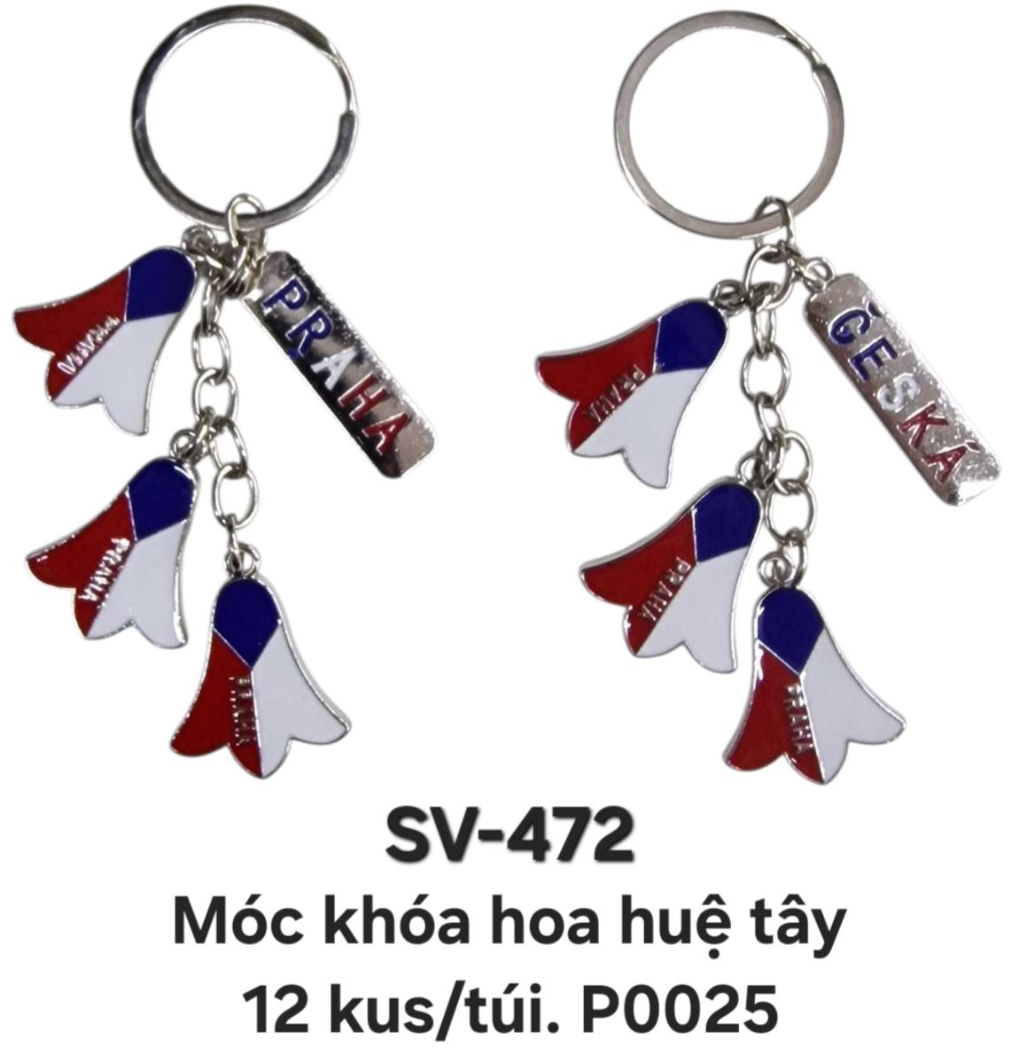SV-472. Móc khóa chùm hoa huệ tây. 