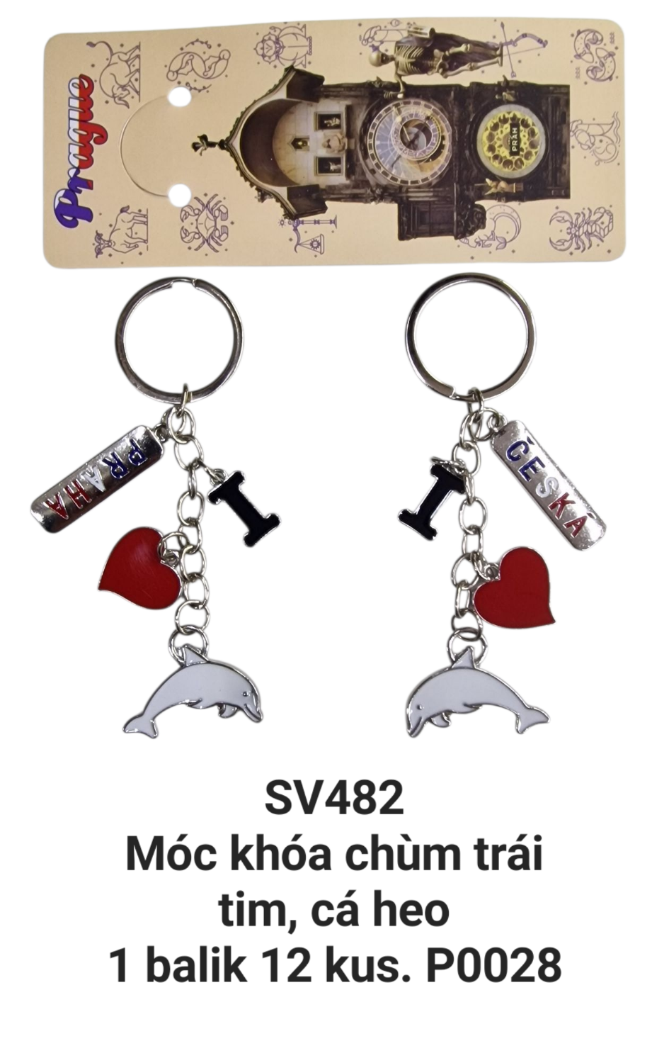 Móc khóa chùm cá heo. SV482