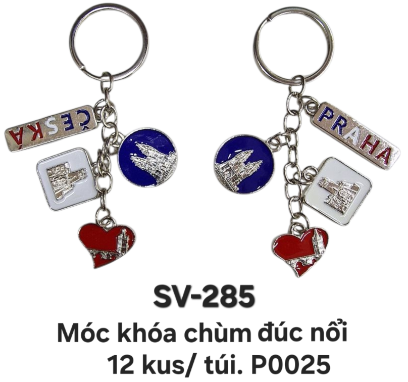 SV-285. Móc khóa chùm đúc nổi