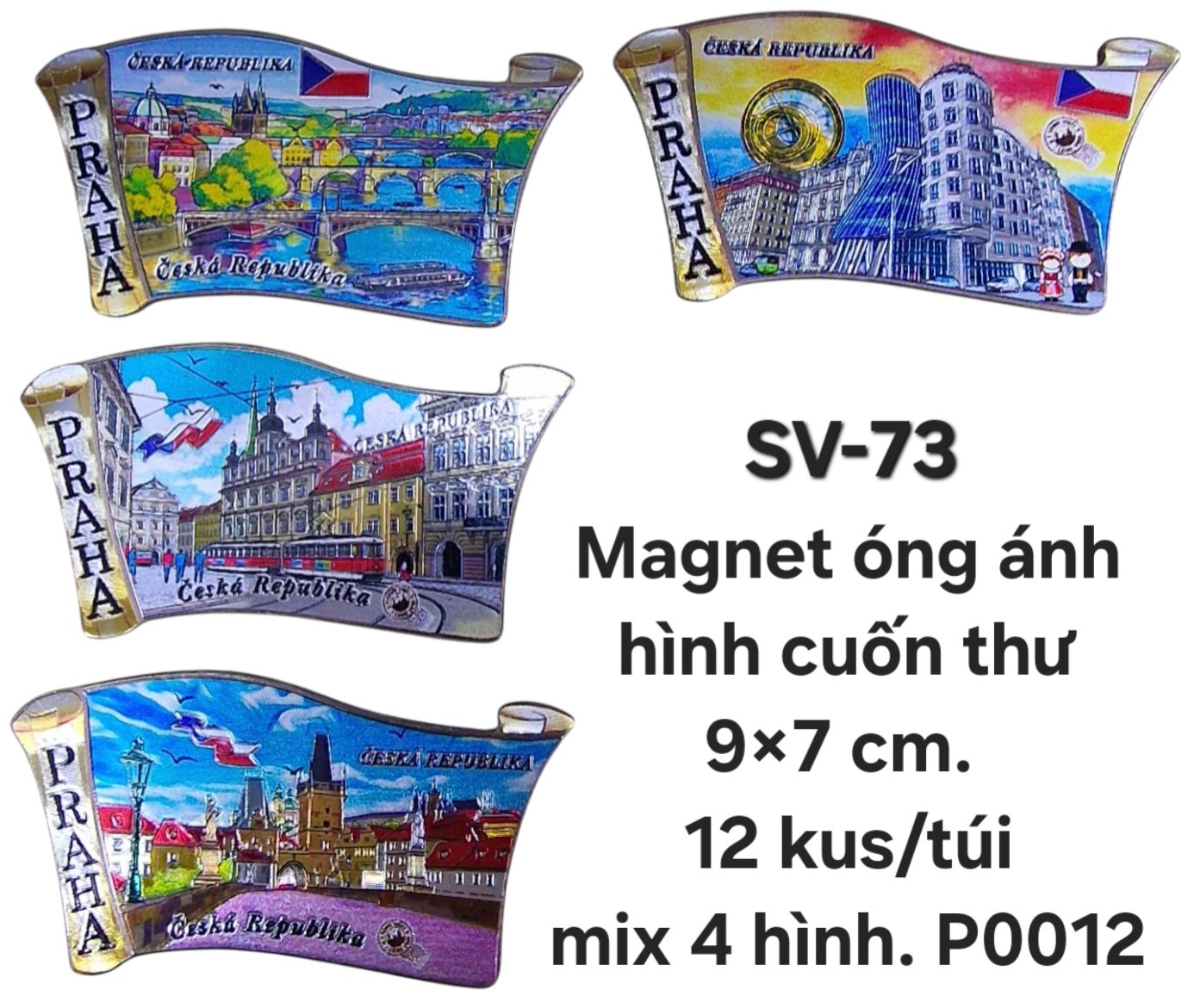 SV-73. Magnet mềm óng ánh hình cuốn thư