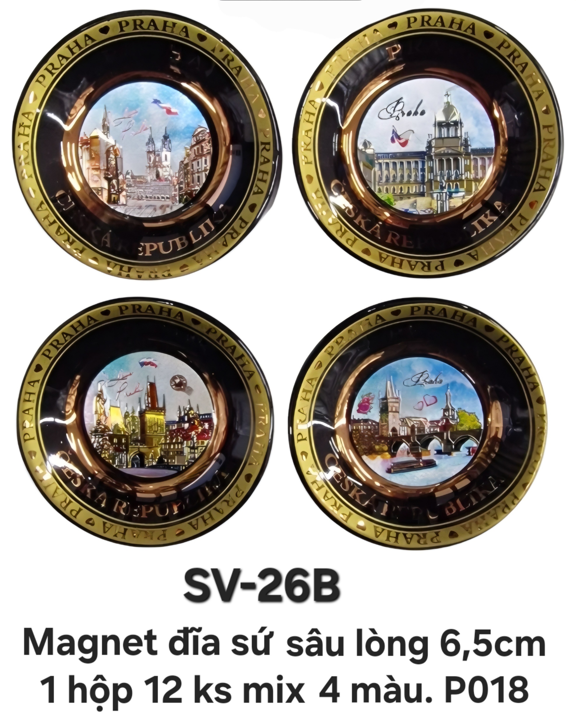SV-26-B. Magnet đĩa sứ tròn sâu lòng 