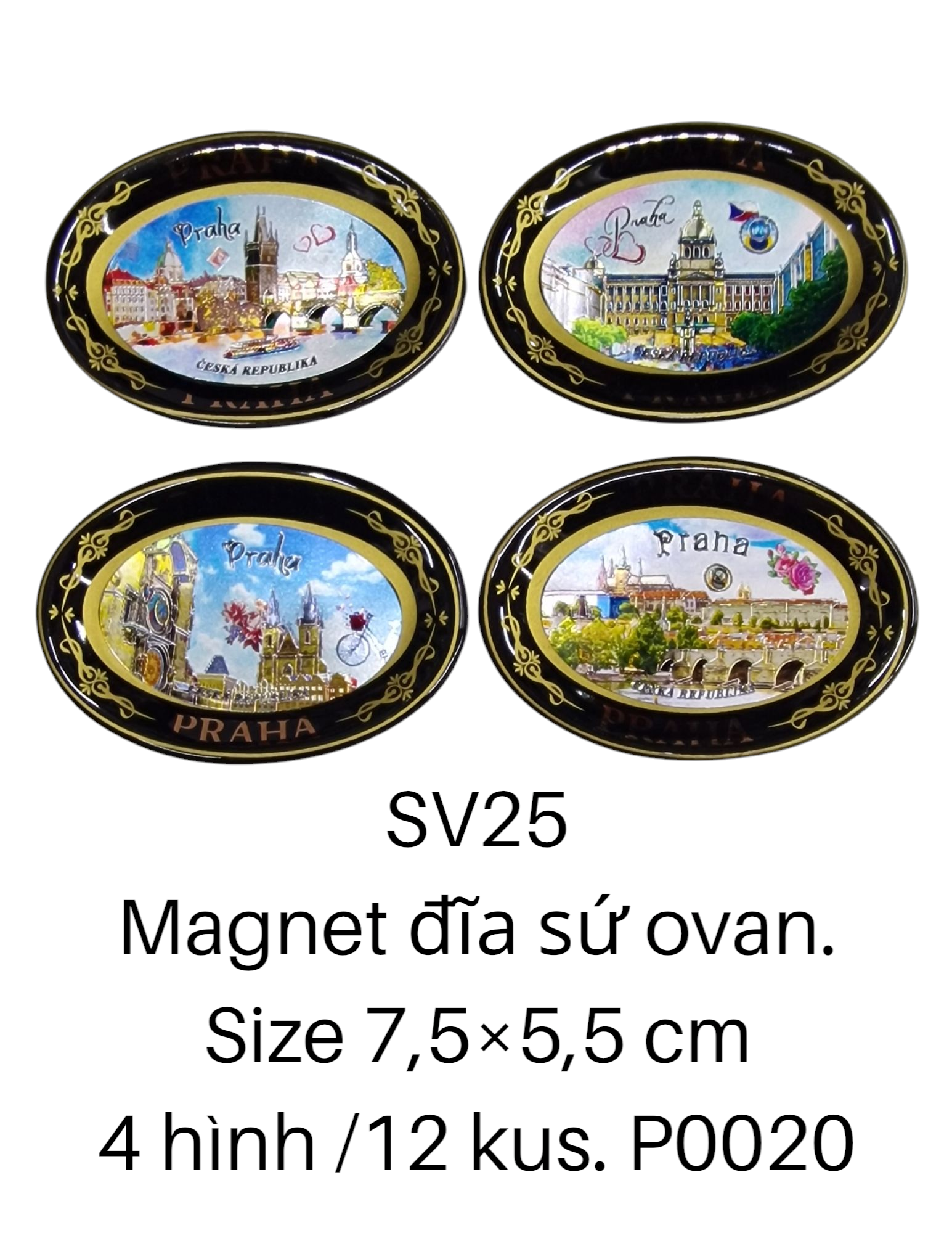 Magnet đĩa sứ ovan SV25