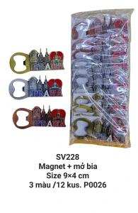 Magnet kim loại đúc nổi+mở bia thành cổ SV228