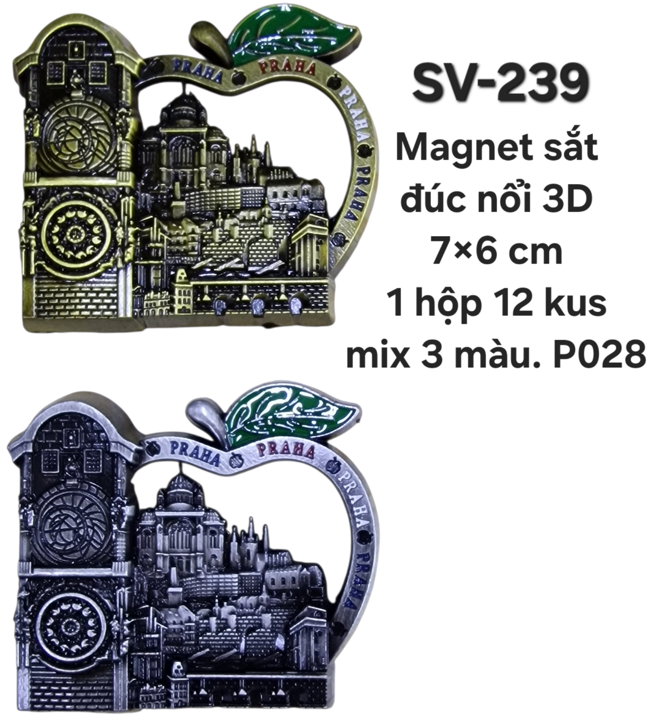 SV-239. Magnet kim loại đúc nổi